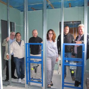 Baustelle an der laten Turnhalle